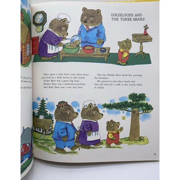 Richard Scarry's Animal Nursery Tales Picture Book Vintage 1975 Golden Book - Picture 9 of 10